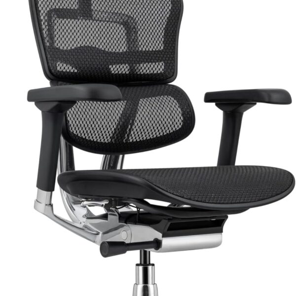 Ergohuman Eurotech ME7ERG GEN2 High Back Mesh Office, Computer, or Gaming Chair w/Tilt Tension Control & Lock, Back Angle/Height, Swivel Arms, Seat Height,/Depth, and Arm Height Adjustments, Black