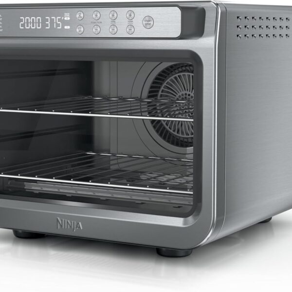 Ninja Air Fryer & Toaster Oven | Prestige Smart XL Countertop Oven | Bakes up to 20 Cookies, Fits up to a 12lb Turkey | Pizza, Toast, Bake, Air Fry & Reheat | 1800 Watts | Stainless Steel | DT501 Visit the Ninja Store