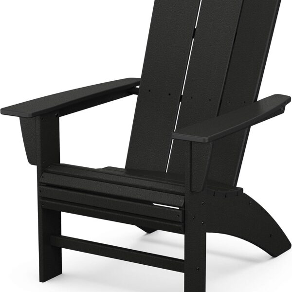 POLYWOOD Modern Curveback Adirondack Chair, HDPE Outdoor Patio Furniture, Fade-Proof Fire Pit Deck Garden Chair, Adult Size, Made in USA Visit the Polywood Store