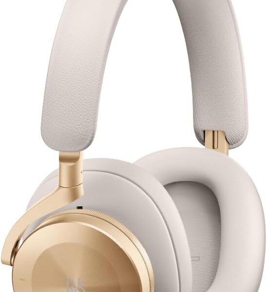 Bang & Olufsen Beoplay H95 Premium Comfortable Wireless Active Noise Cancelling (ANC) Over-Ear Headphones with Protective Carrying Case, Gold Tone