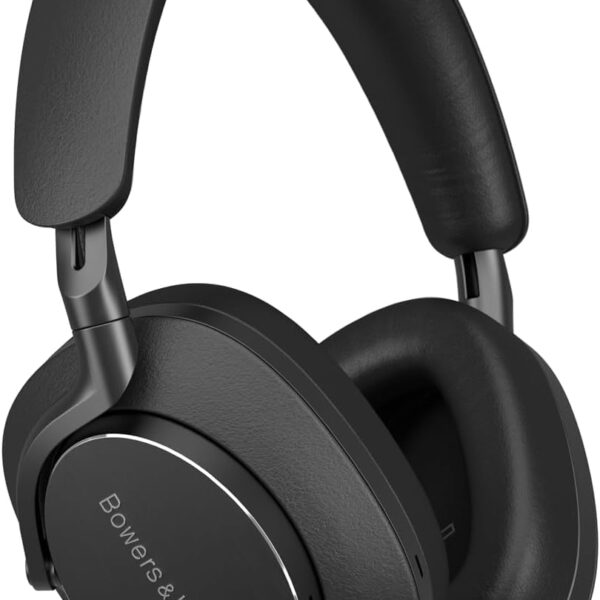 Bowers & Wilkins Px8 Over-Ear Headphones Wireless Bluetooth Noise Cancelling, Luxurious Materials, 30-Hour Battery Life, 15-Min Quick Charging, Black